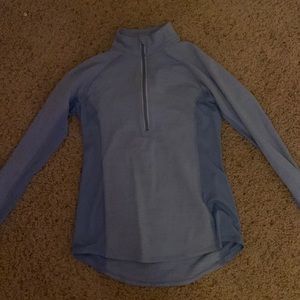 Light blue quarter zip reebok size medium